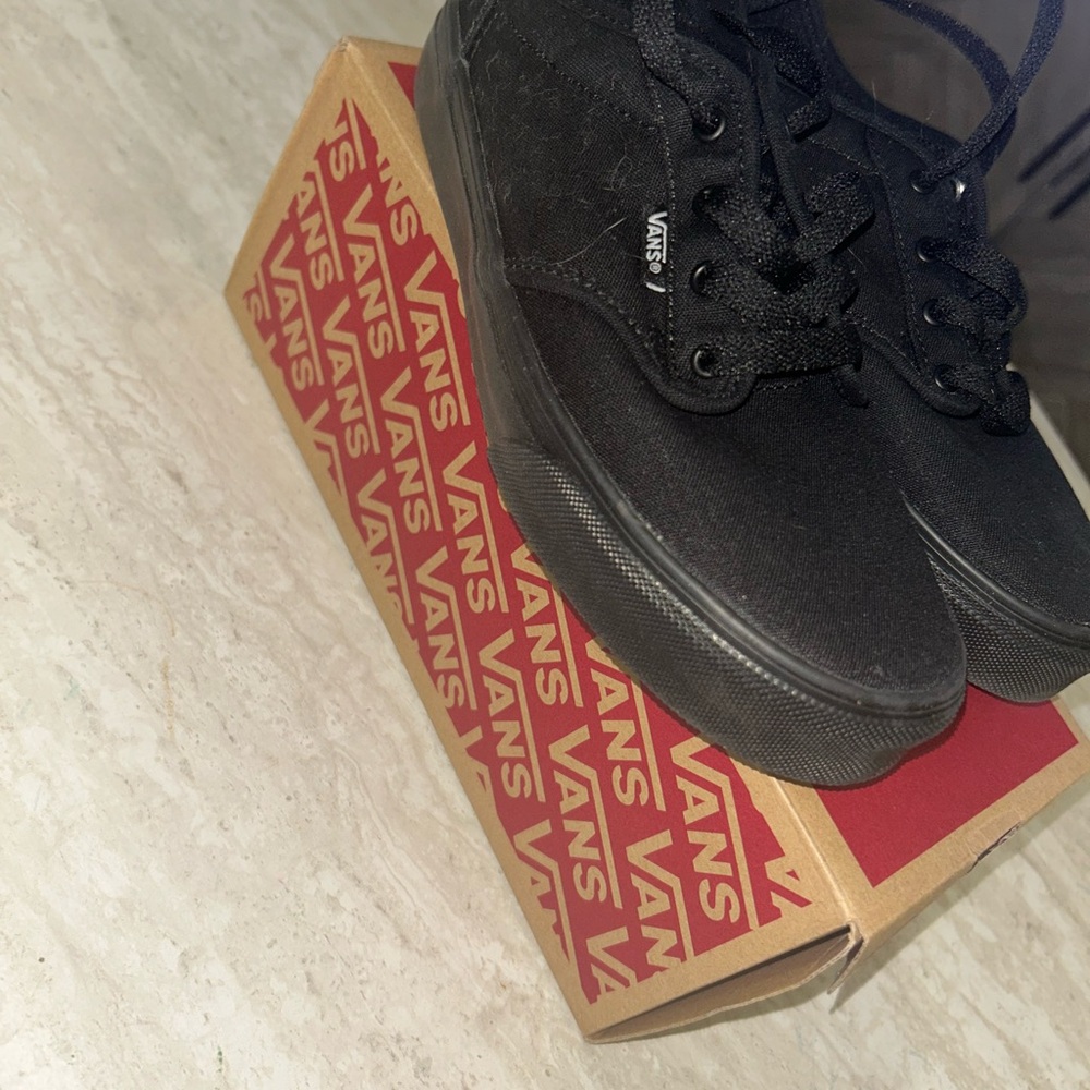 Vans All-Black Canvas Shoes